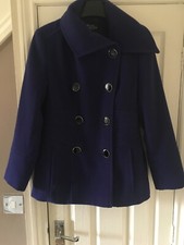Ladies Size 8/petite Debenhams Coat Purple Excellent Condition