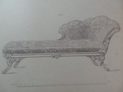 Rare 1853 victorian chaise - 1853,