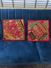 Indian Handmade Cushion Covers Set Of 2 45x43