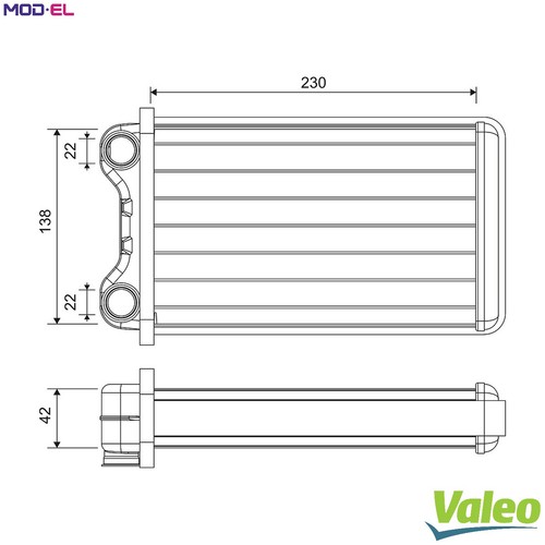 Heat exchanger interior - heat,