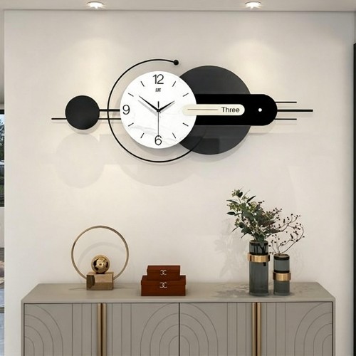 100cm large metal wall - metal, clock