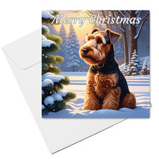 Welsh Terrier Christmas Card