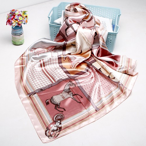 Large satin silk feel - silk, square
