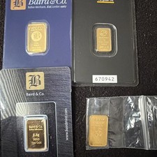 12 GRAMS SOLID GOLD BARs Baird