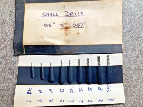 Vintage very small drill bits - drill,