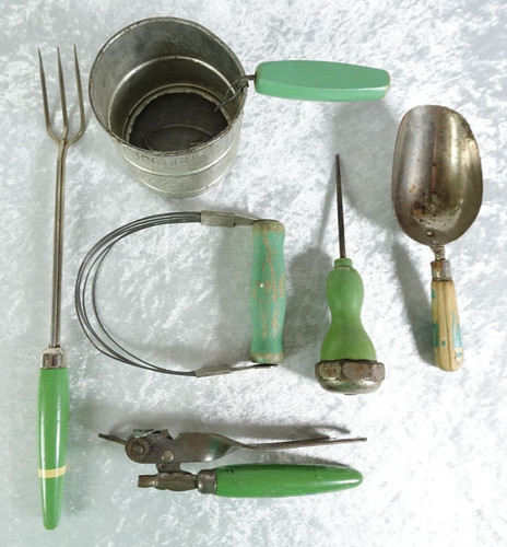 Old green handle - old, kitchen