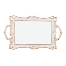 Mirrored Vanity Tray White for