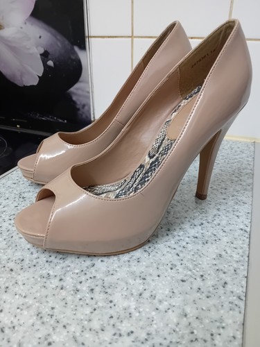 New look nude patent platform - new,