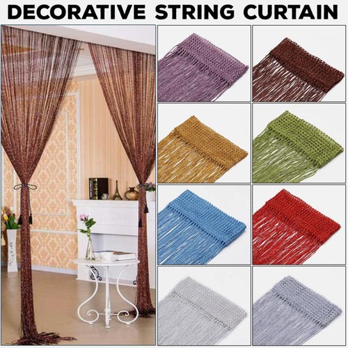 Beaded string curtain - beaded, panels