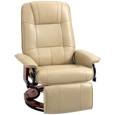 Faux Leather Reclining Lounge