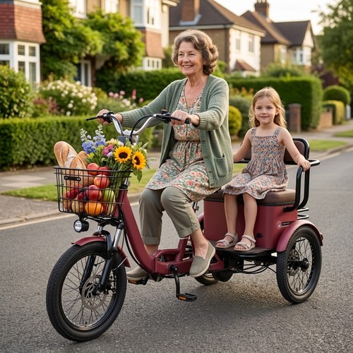 Folding electric tricycle - electric,