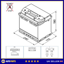 Car Battery D39 Varta 078 610A