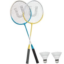 Professional Badminton Set 2Player Racket Shuttlecock Set Net Garden Game Sports