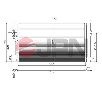Jpn 60c9104 condenser air - 60c9104-jpn, condenser,