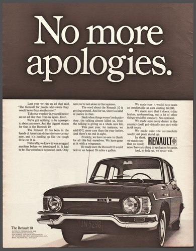 1968 renault sedan classic - sedan,