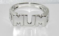 Sterling Silver MUM Ring - ALL SIZES AVAILABLE ~ Real 925 Sterling Silver
