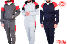 Mens Slim Fit Hoodie Tracksuit