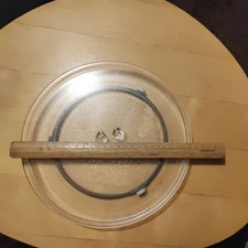 255mm Glass Microwave Turntable Plate • 25.5cm Replacement Tray • 3 Pip / 3 Lug