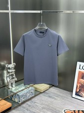 PRADA Men's Blue Gray T-Shirt