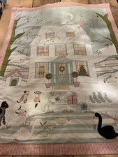 Susie Watson Rare Christmas hand embroidered wall hanging 