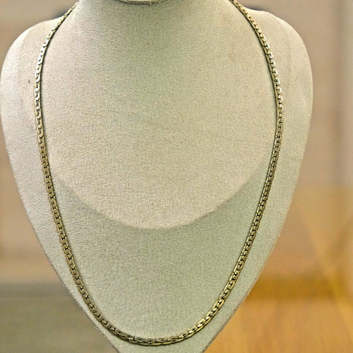 14ct gold plated necklace - plated, 24"