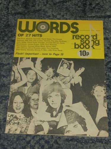 Words record song - words,