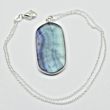 Fluorite Crystal Pendant with