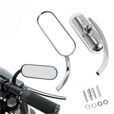 Chrome Oval Motorcycle Mirrors