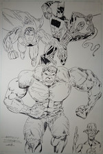 DC&Marvel superheroes on a