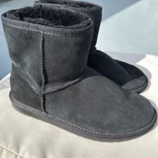 Emu Australia Black Ankle Boots 6 Stinger Mini W10003