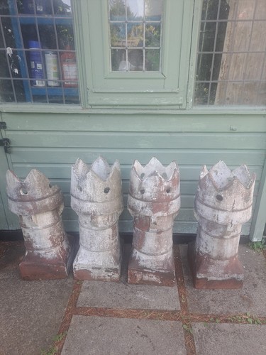 Vintage king chimney pots - vintage,