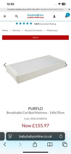 Purflo breathable cot - purflo,