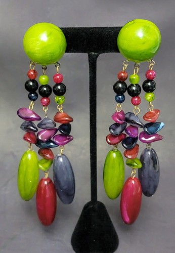 Long multi color - multi, gray