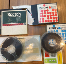 Job Lot Of 9 Magnetic Tapes Used Condition TDK, Philips, Emi, Scotch