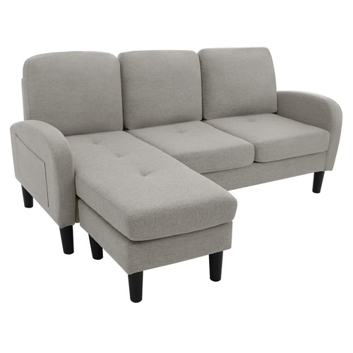 Seater sofa linen shaped - seater,