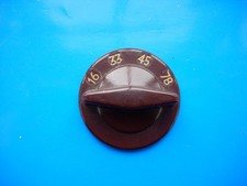 COLLARO 16 33 45 78 RPM RECORD PLAYER DECK TURNTABLE speed change knob,  Brown