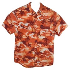Hurley Hawaiian Shirt Orange