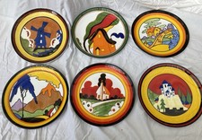Clarice Cliff Plates By wedgewood X 6