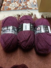 STYLECRAFT LIFE DK   4 x 100 gram BALLS MIXTURES OF CRANBERRY SAME SHADE/DYE