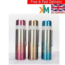 Thermos Flask 500ml | Hot Cold Stainless Steel Travel Mug | LED Insulated Bottle