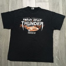 Friday Night Thunder Shirt Mens XL Black Racing Sherwood Cruisers USA American