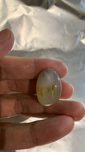 Oval polished agate - oval,