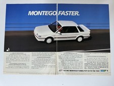 Original 1986 MG Montego Turbo White Magazine Advert Garage Man Cave Retro a