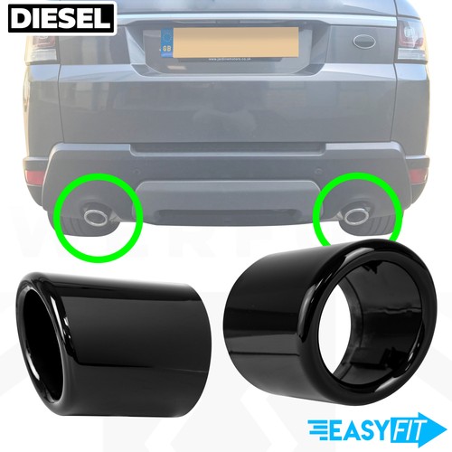 Exhaust tips upgrade - 2x, gloss