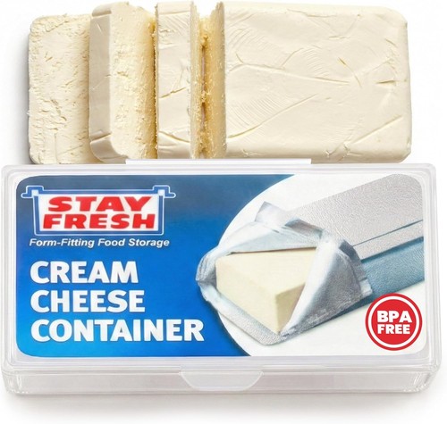 Cream cheese container - cream,