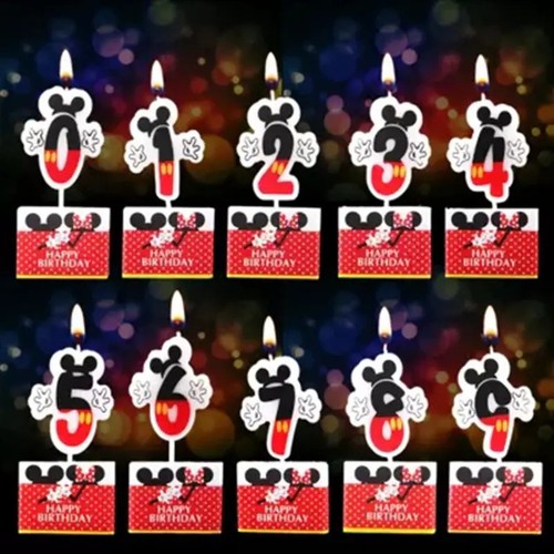 Hot happy birthday - number, 0-9