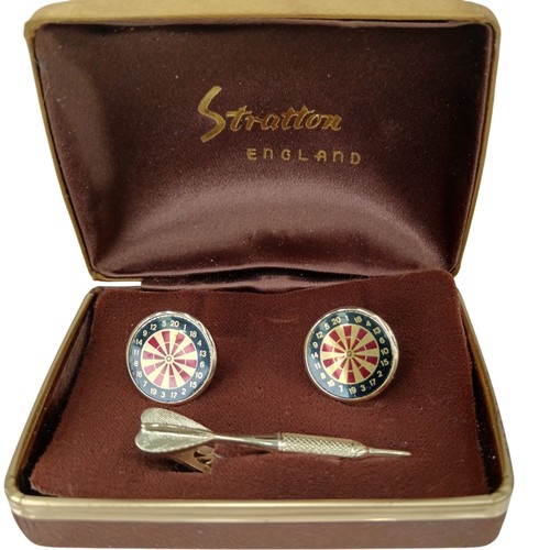 Stratton dartboard cufflinks - stratton,