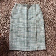 Tory Burch  Jacquard Pencil Skirt Grid Size 6