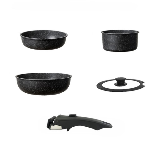 Piece frying pan set with - 5,