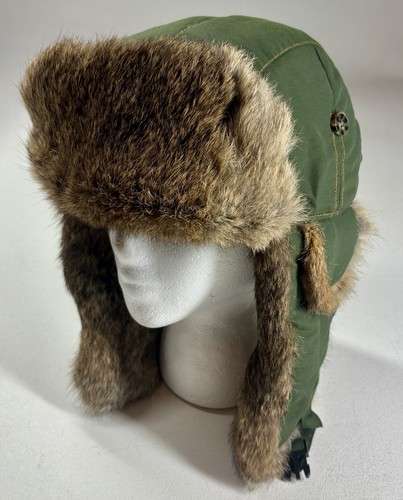 Mad bomber trapper hat green - bomber, m